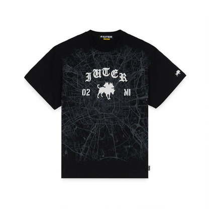 Club Dogo - milano map logo tee