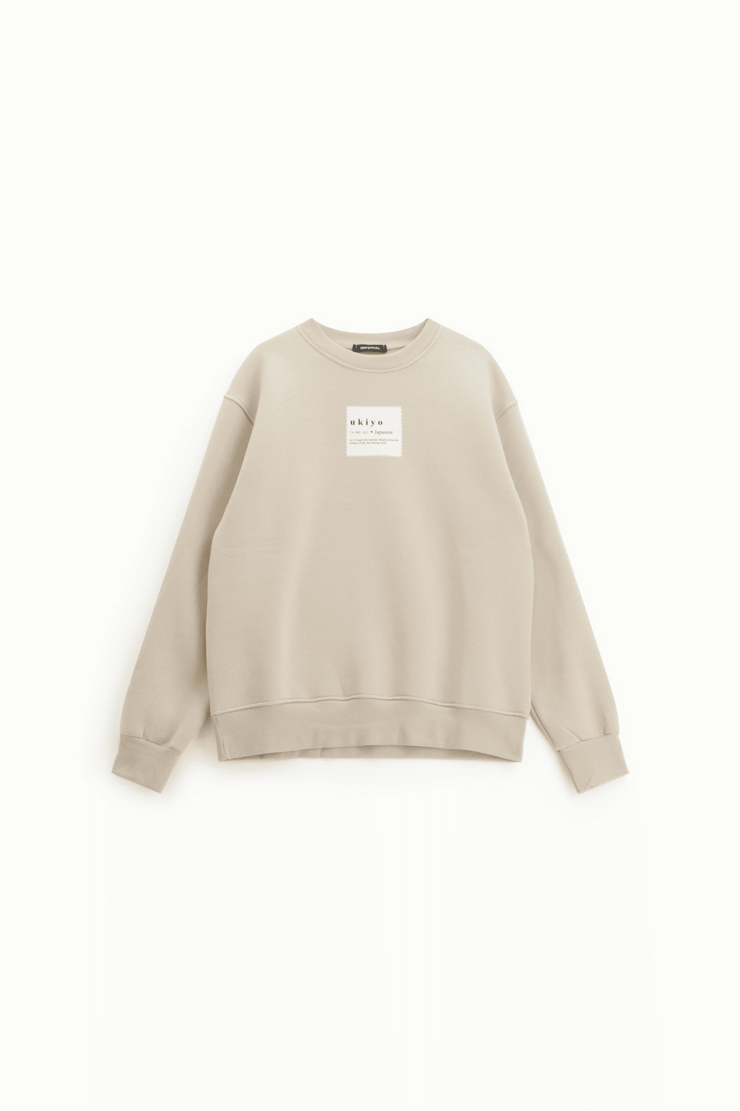 Felpa girocollo con stampa frontale