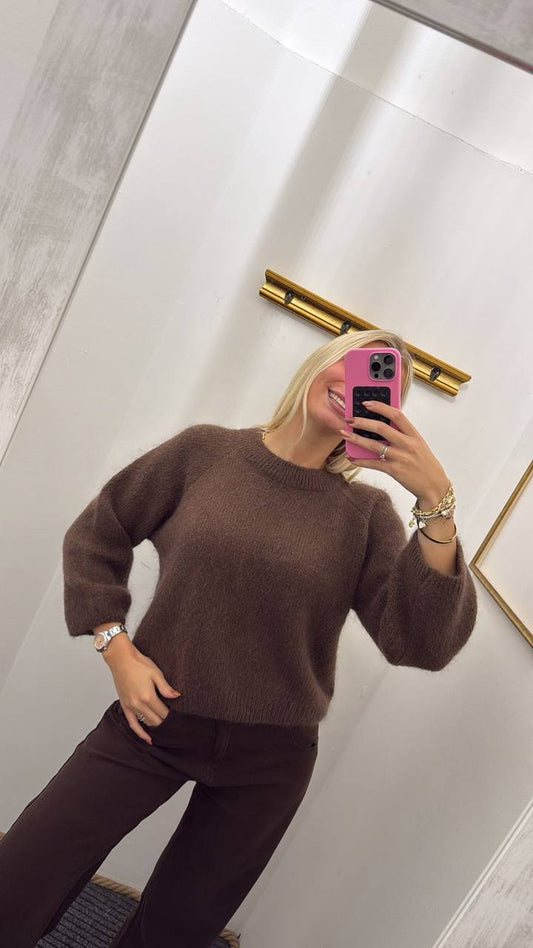 Maglione girocollo con maniche raglan Norah