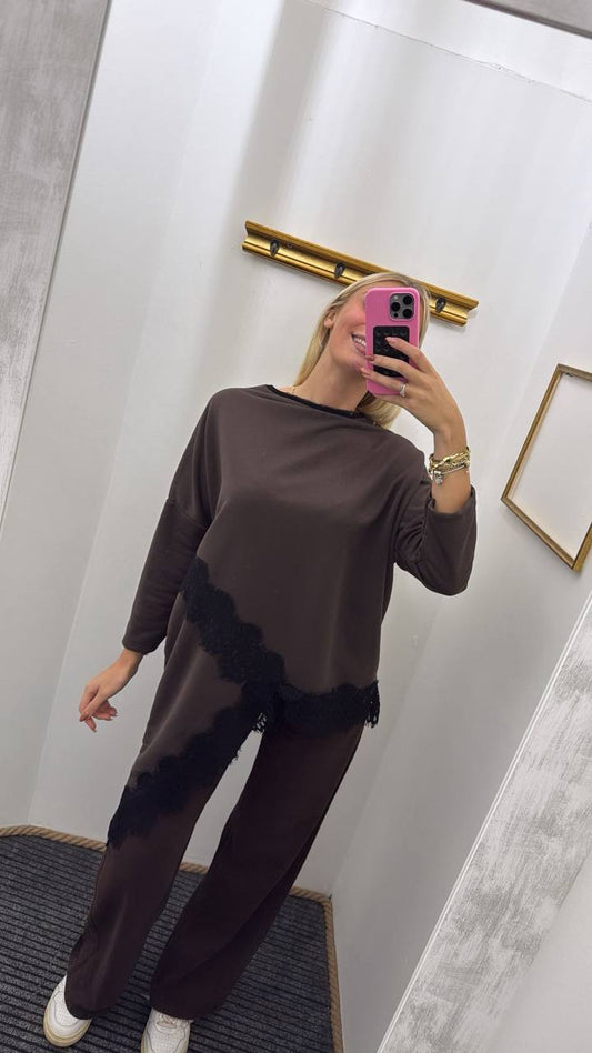 Maglia over con dettaglio di pizzo Daria