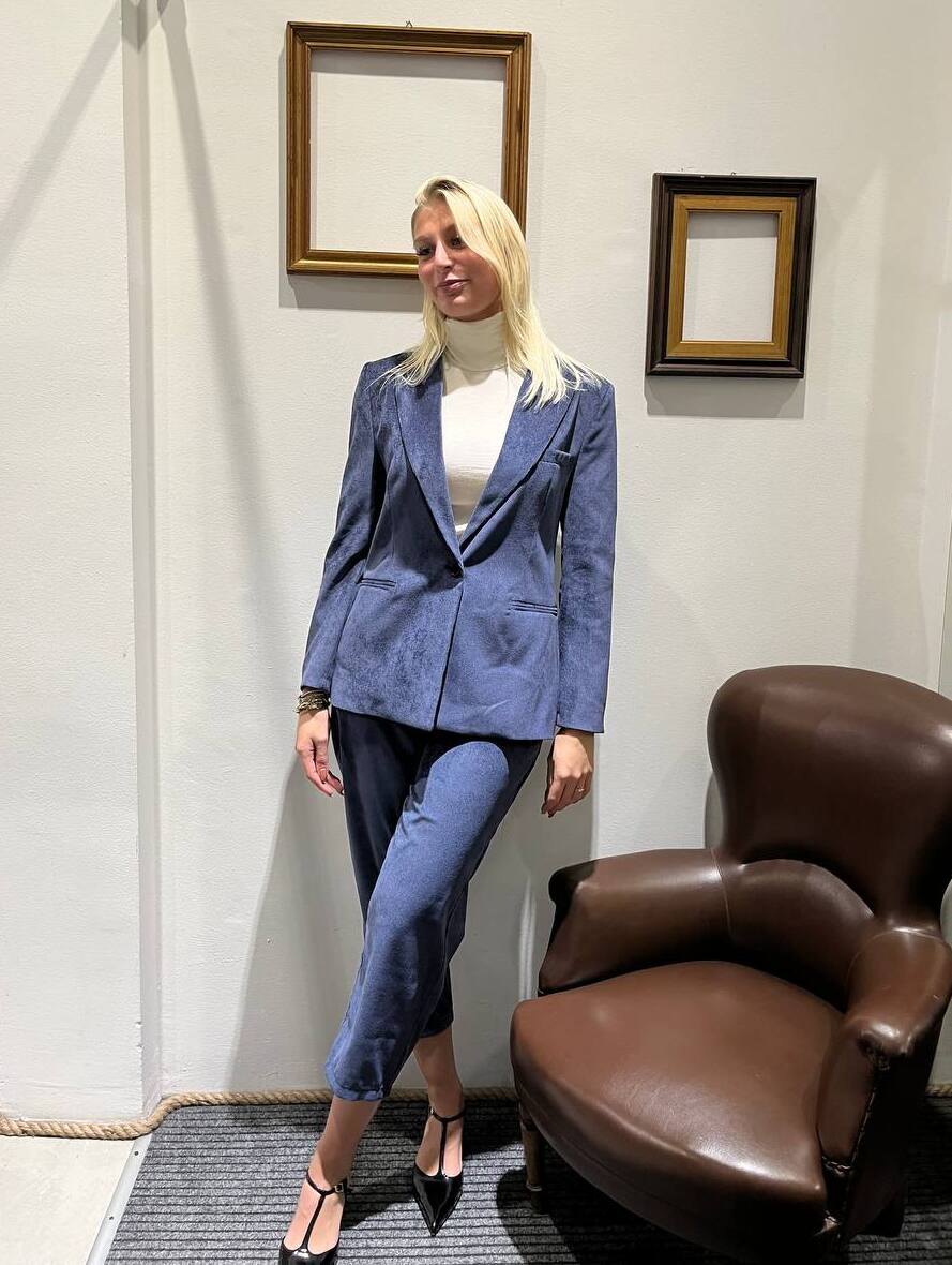 Pantaloni baloon in velluto Samira