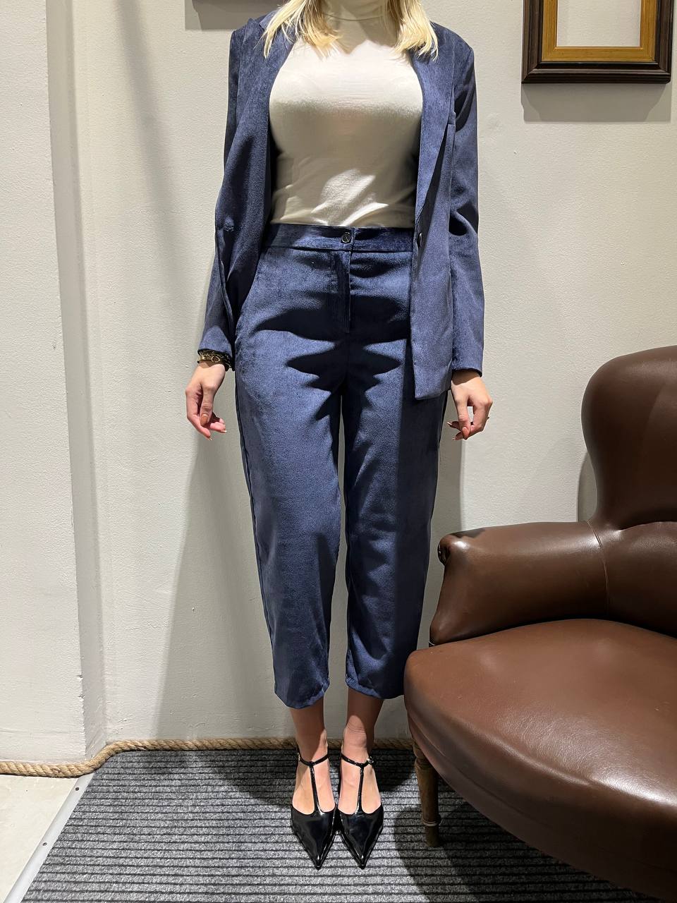 Pantaloni baloon in velluto Samira