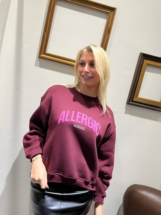 Felpa girocollo over con stampa Danira