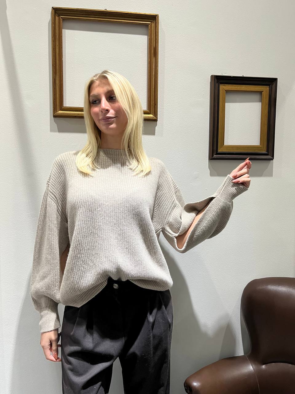 Maglione con aperture Nerea