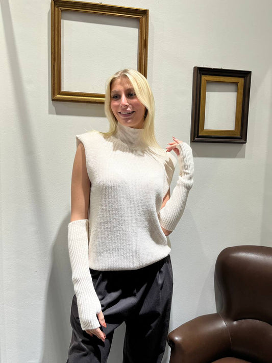 Maglia con manicotti Ivana