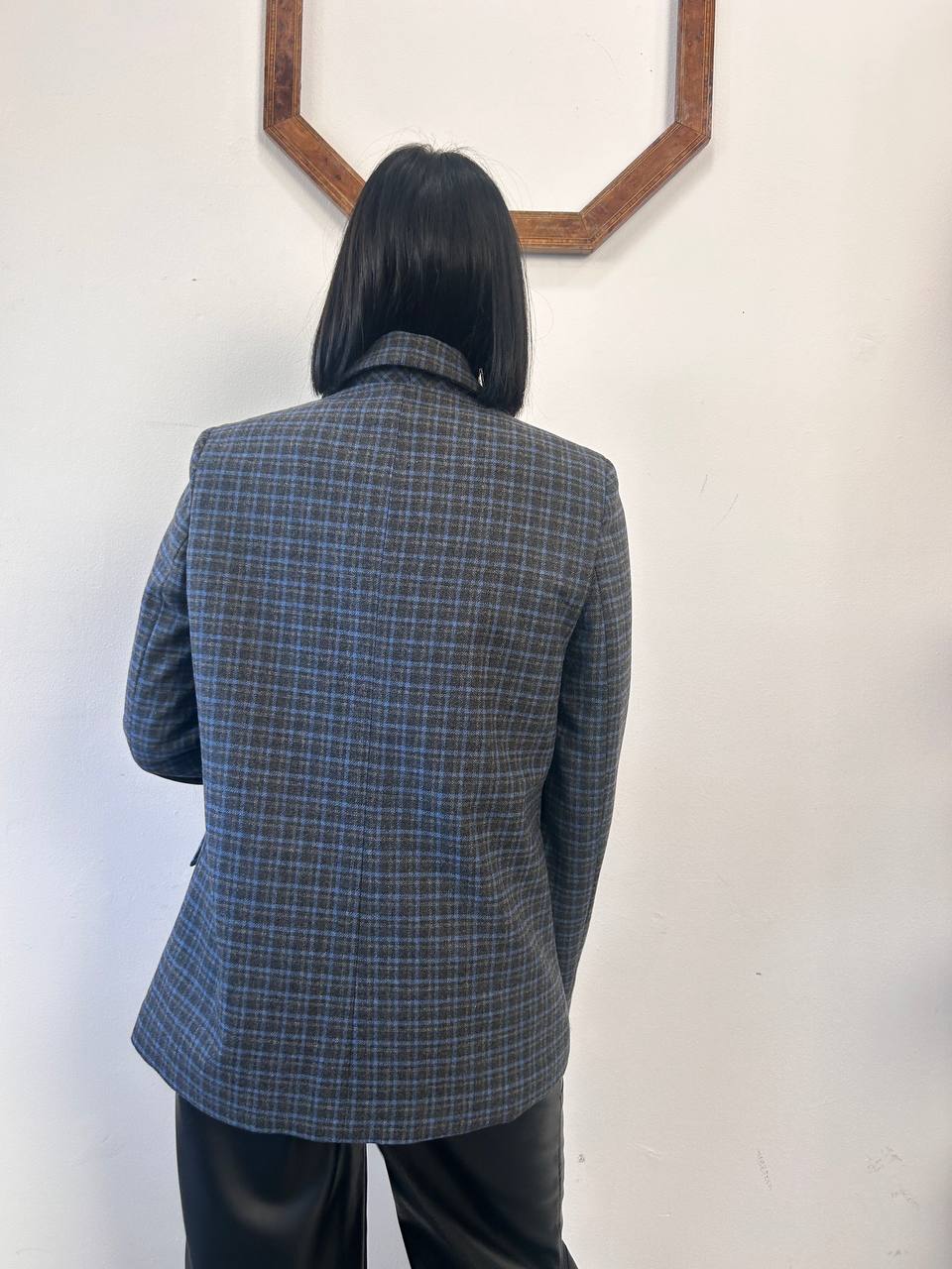 Giacca check con spille Nivra