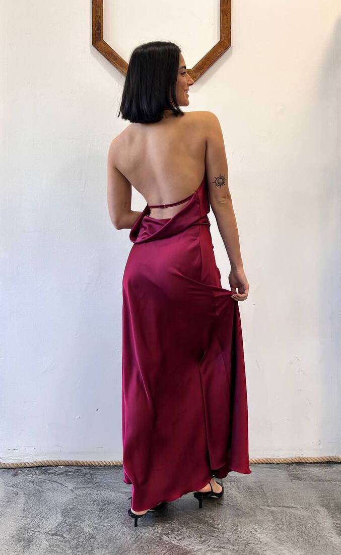 Abito lungo schiena scoperta Nerella