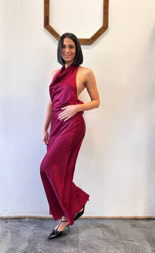 Abito lungo schiena scoperta Nerella