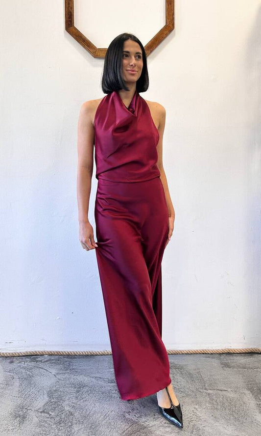 Abito lungo schiena scoperta Nerella