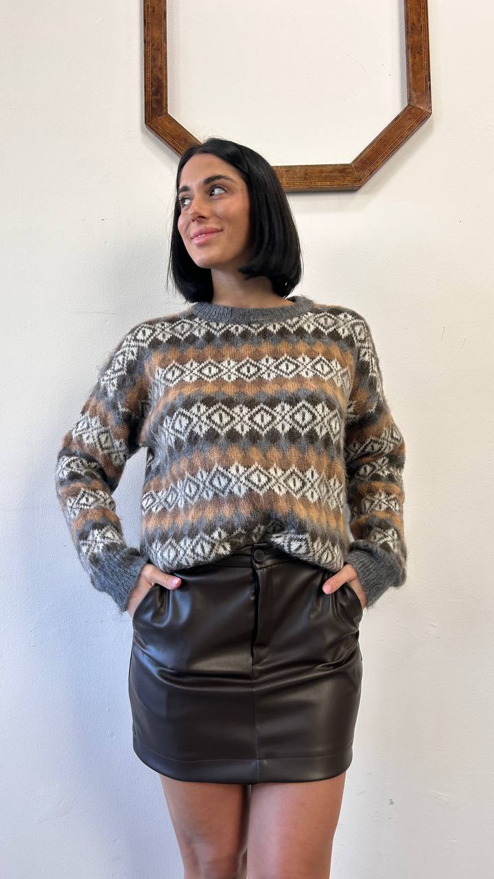 Maglione a trama jacquard Mirelia