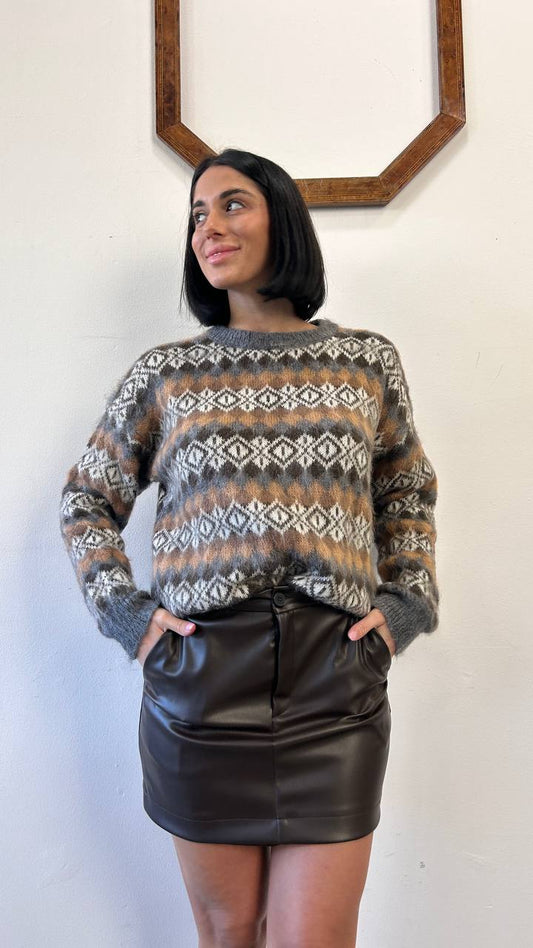 Maglione a trama jacquard Mirelia