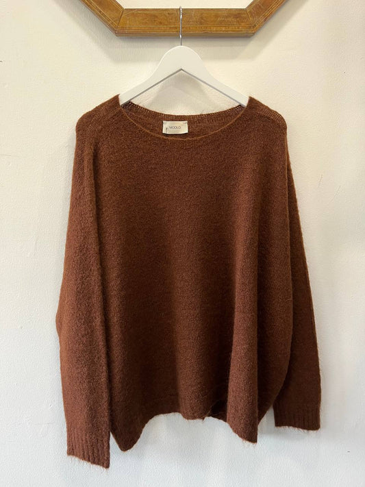 Maglione over misto mohair Malviana