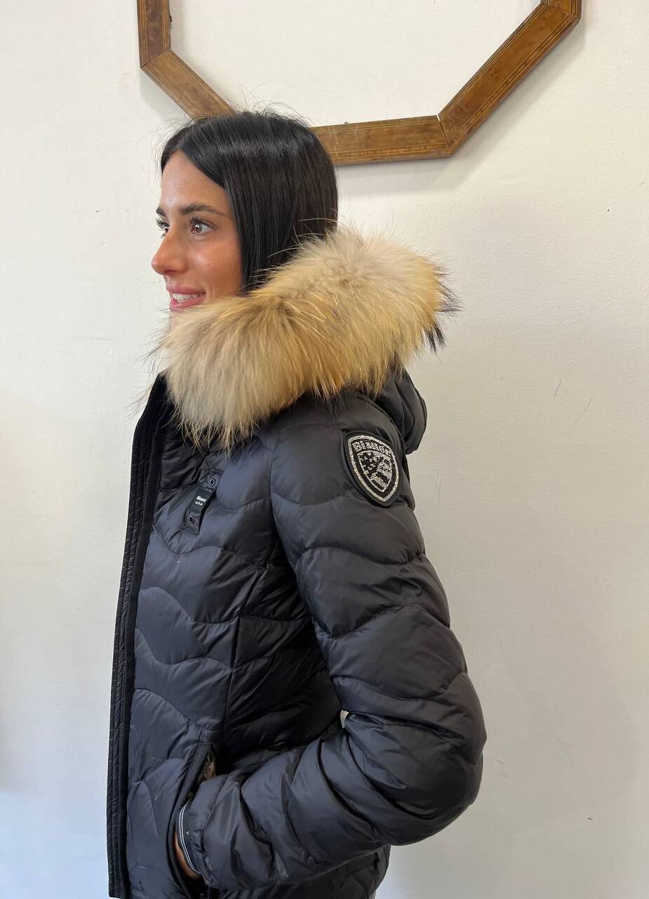 Piumino con bordo in pelliccia Aldie