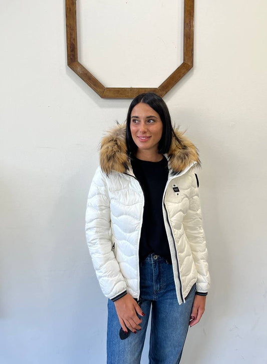 Piumino con bordo in pelliccia Aldie