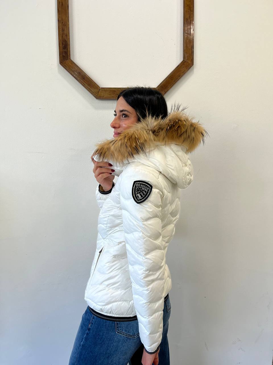 Piumino con bordo in pelliccia Aldie