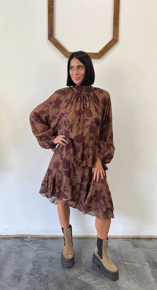 Abito con stampa floreale Genziana