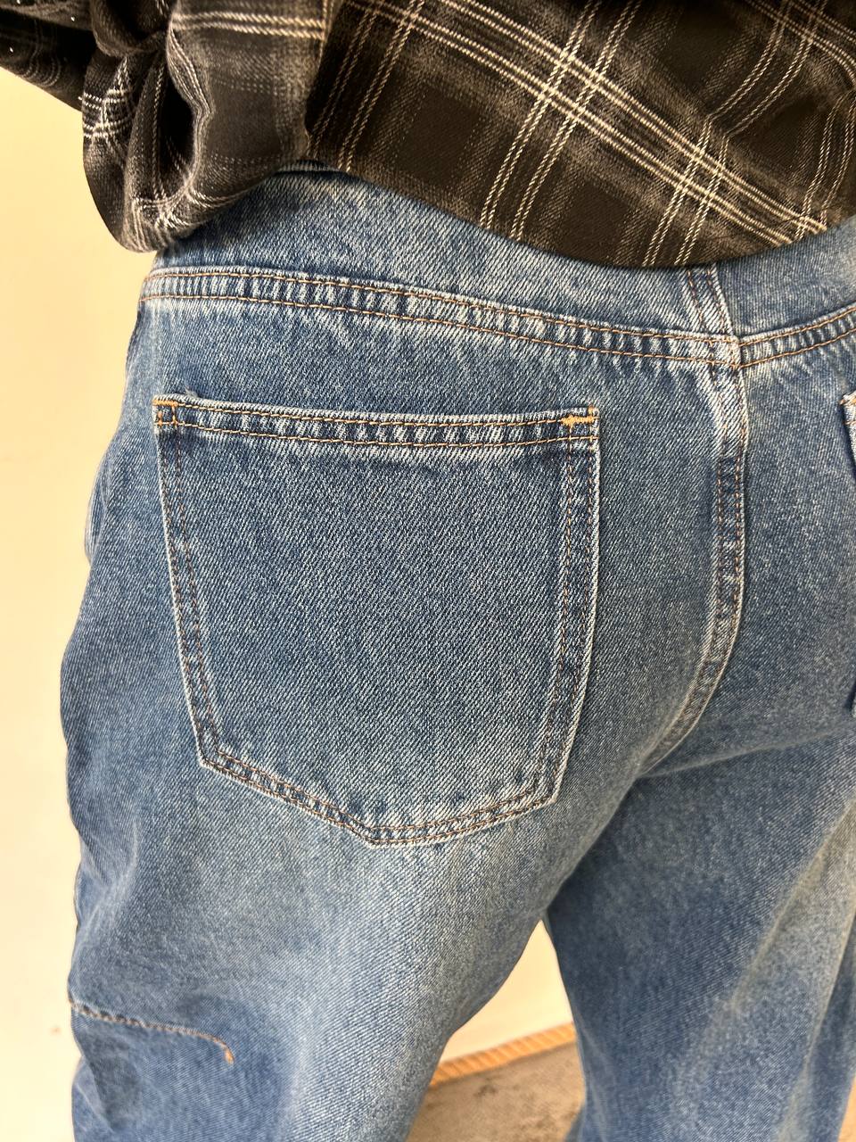 Jeans baggy a vita alta Edera