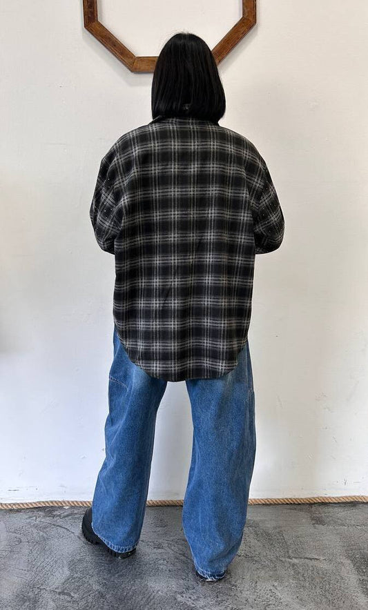 Jeans baggy a vita alta Edera