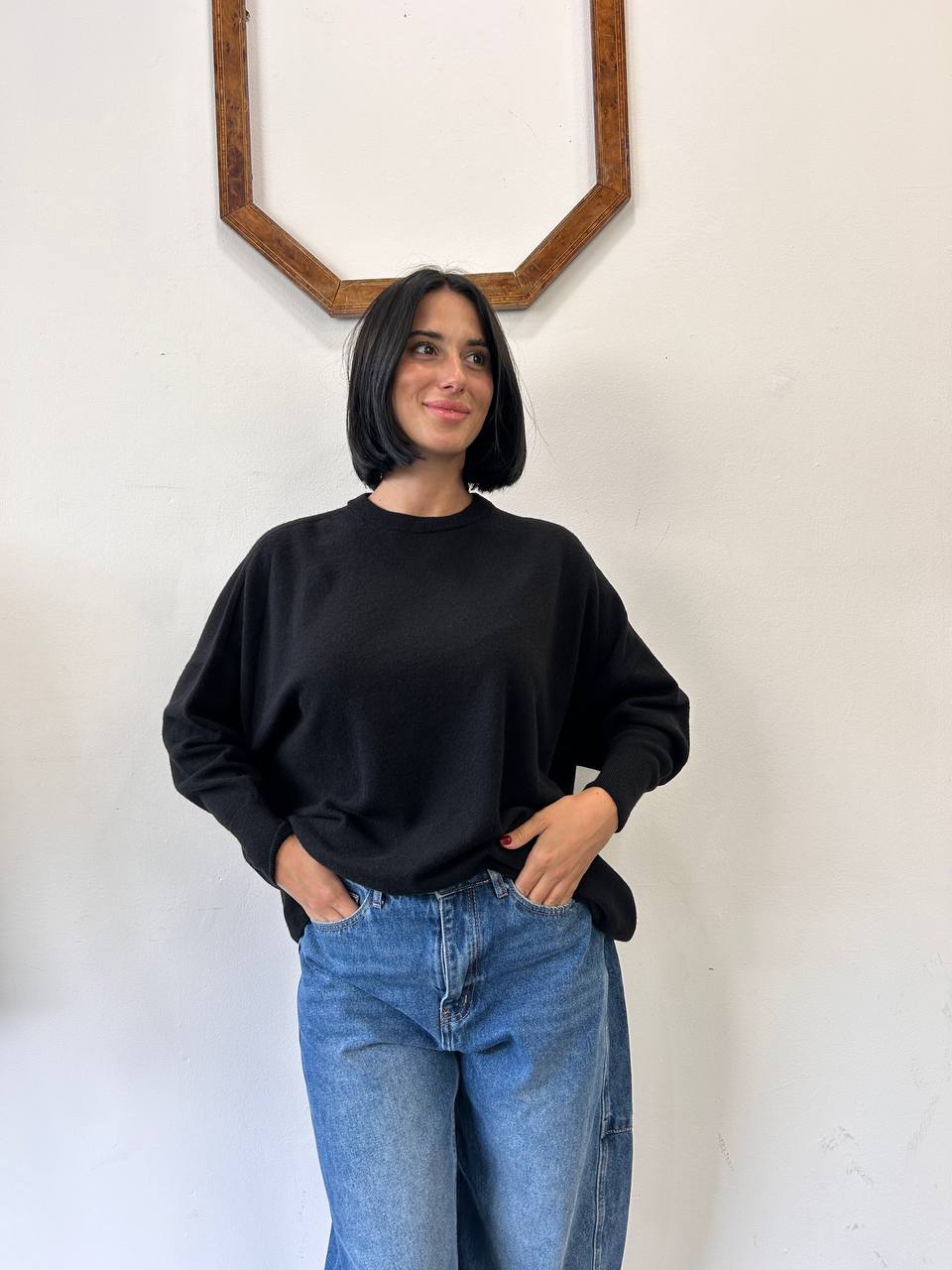 Maglia maxi misto cashmere Loto