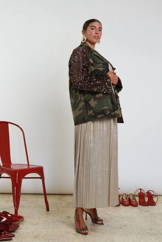 Giacca con paillettes curvy Nivea