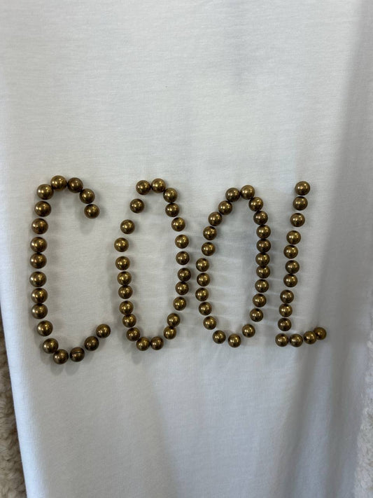 T-Shirt con borchie curvy Mora