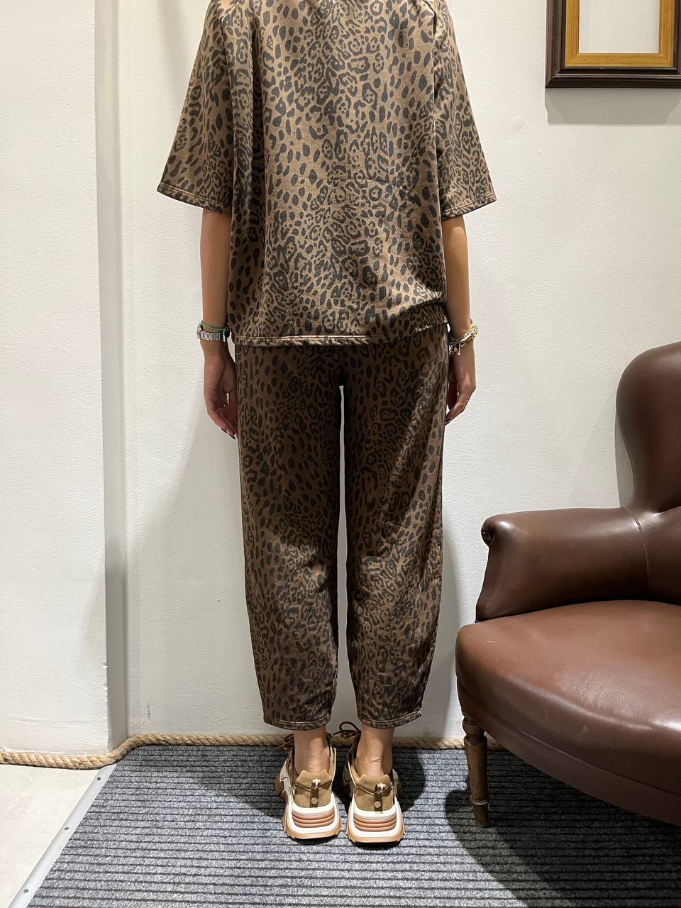 Pantaloni uovo maculati Azelina