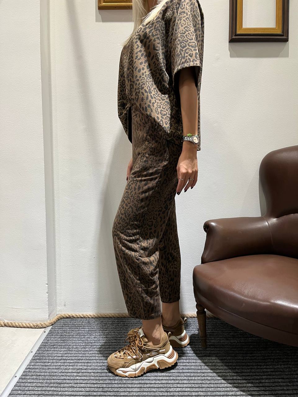 Pantaloni uovo maculati Azelina