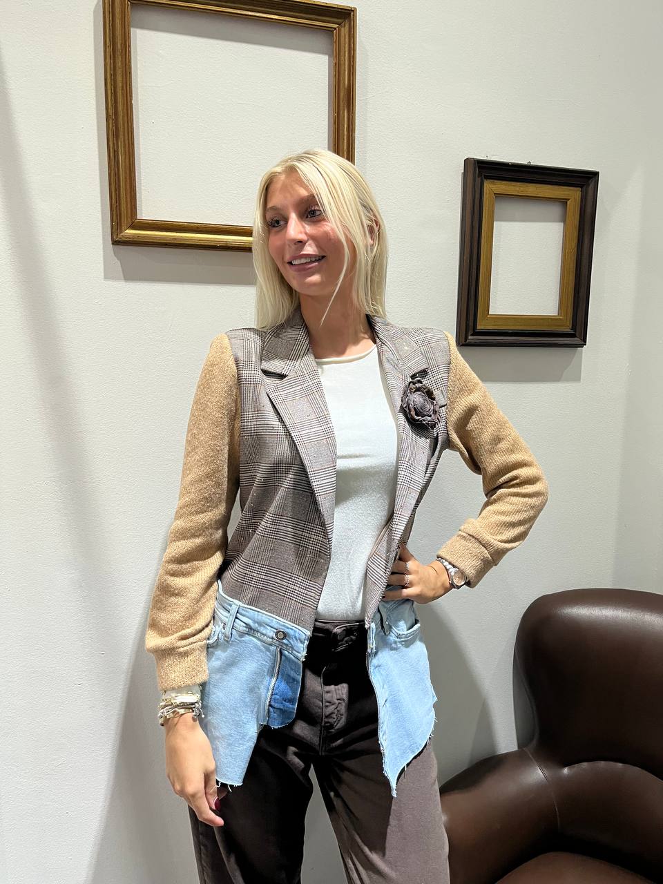 Giacca check Floréma