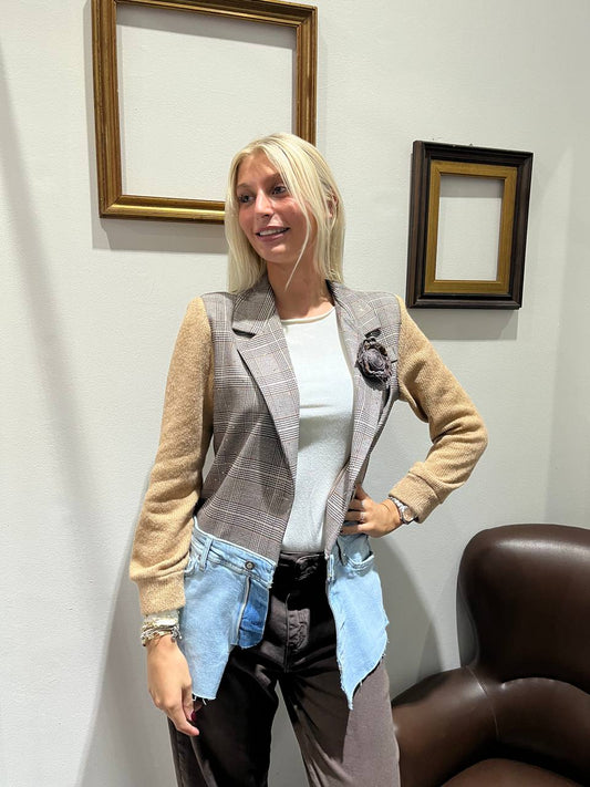 Giacca check Floréma