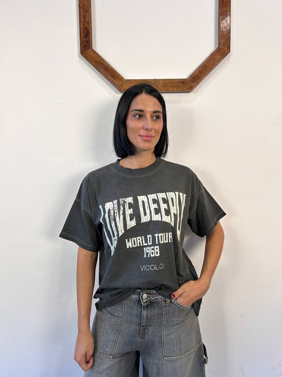 T-shirt love deeply Ombra
