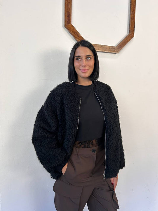 Cappotto in eco-pelliccia Lunavita