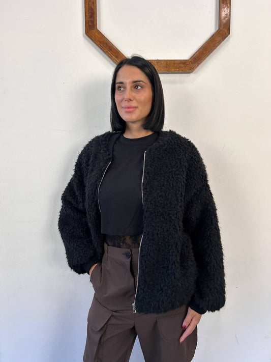 Cappotto in eco-pelliccia Lunavita