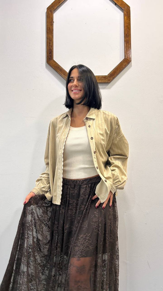 Camicia rigata Caprifoglio