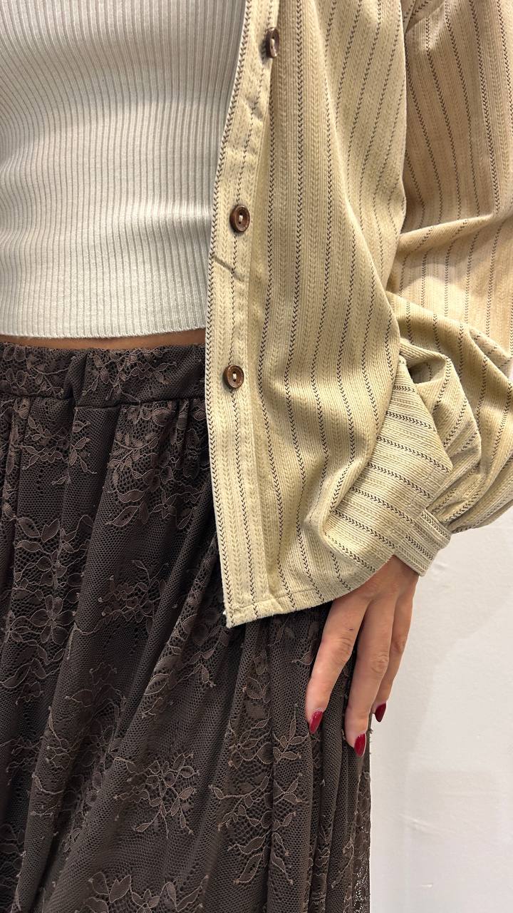 Camicia rigata Caprifoglio