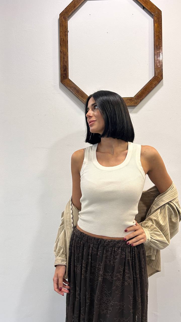 Canotta costine Fiorasca