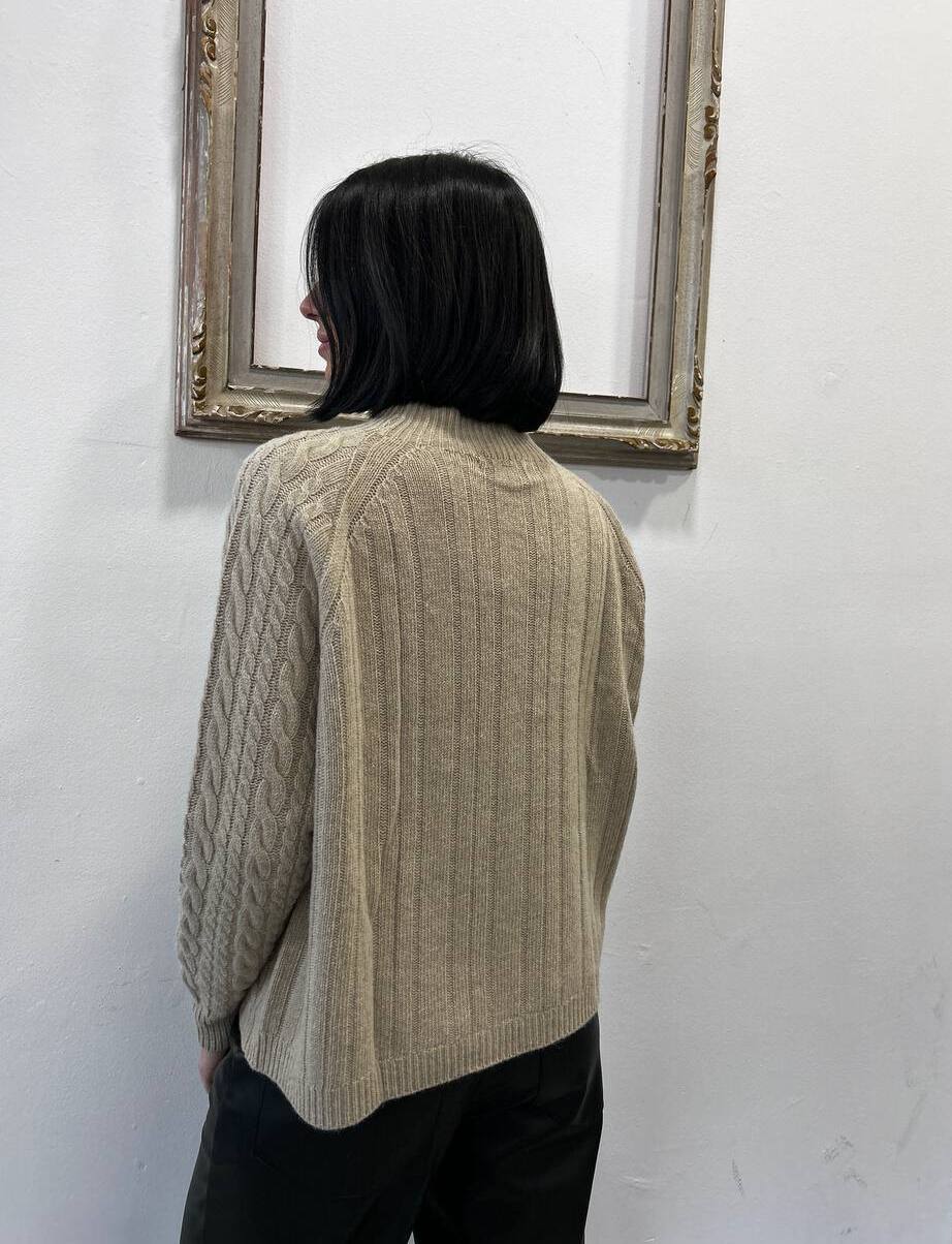 Maglione intrecciato in cachemire Venere