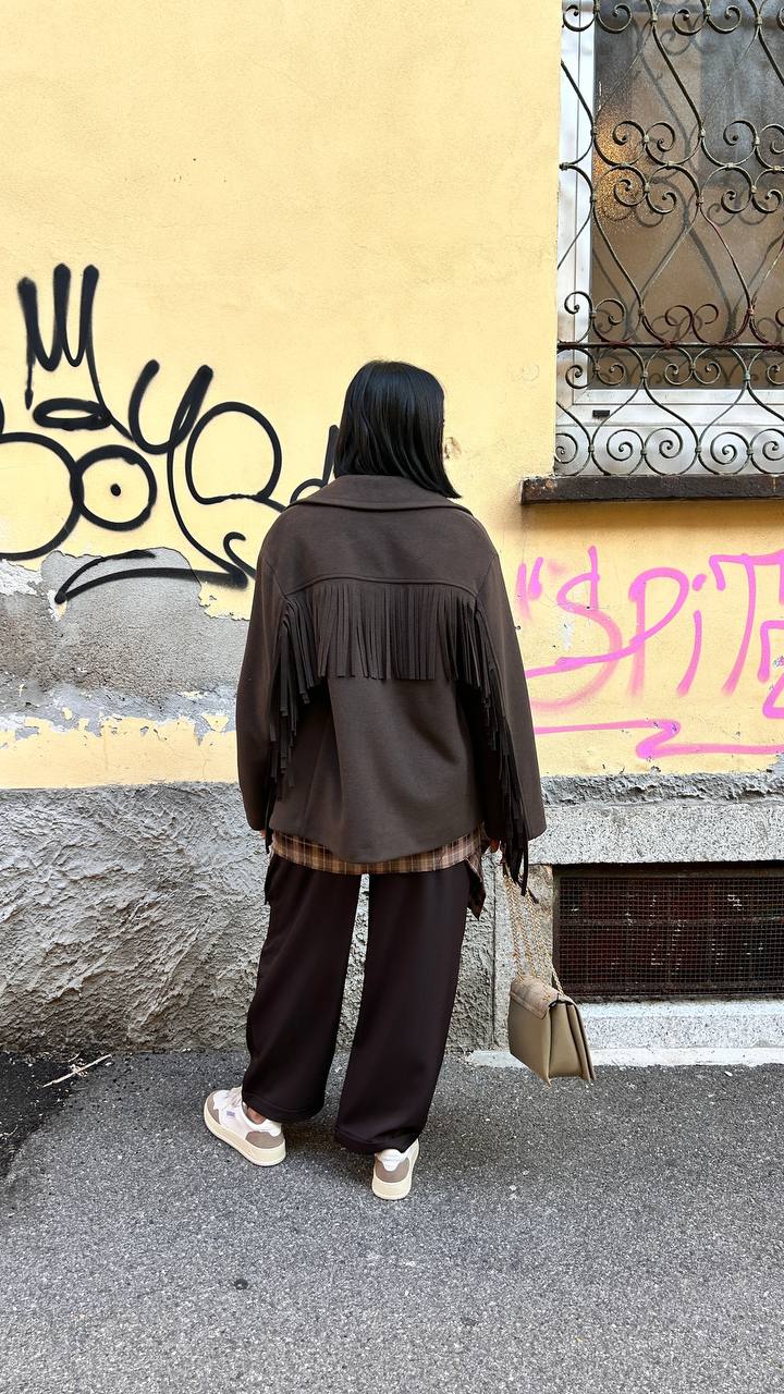 Cappottino con frange Novella