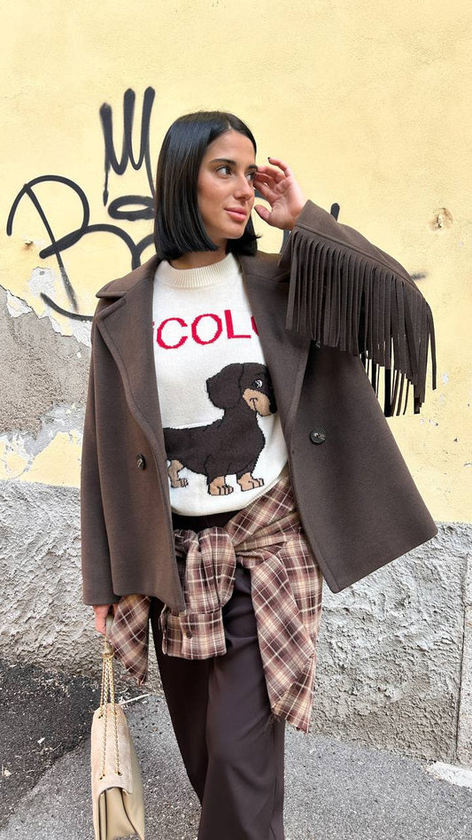 Cappottino con frange Novella