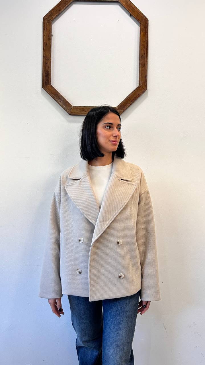 Cappotto corto a doppio petto Mariva
