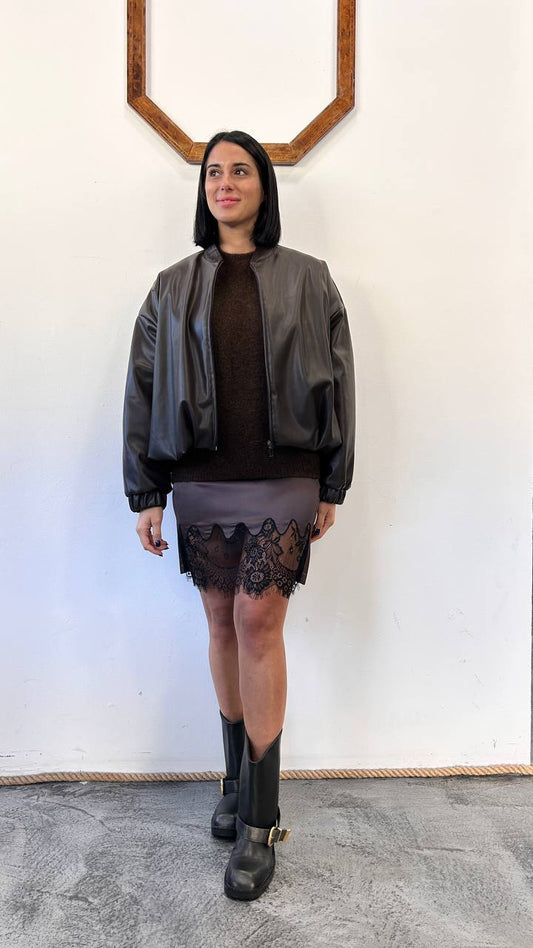 Minigonna in pizzo Arlina