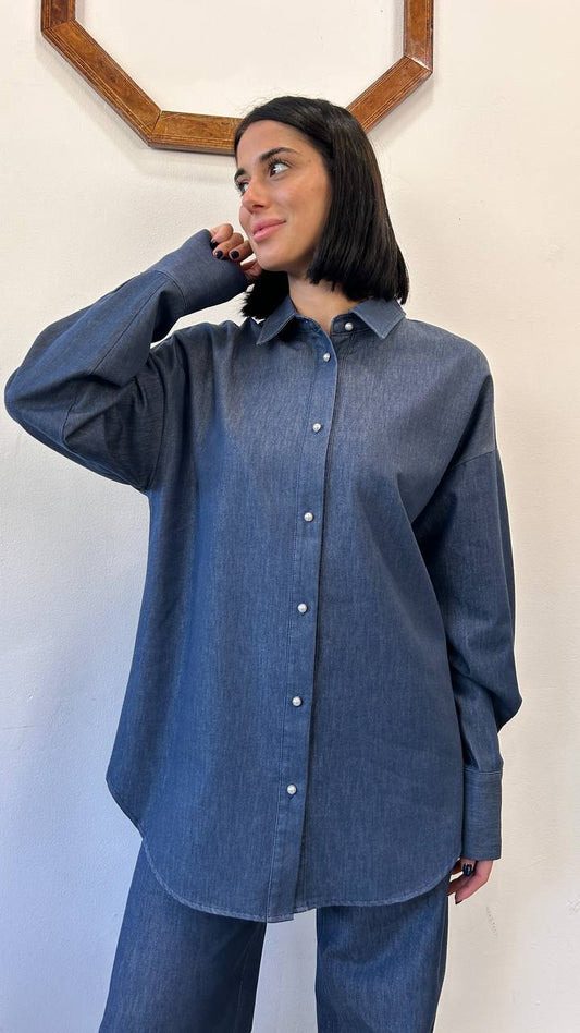 Camicia oversize in denim Elira