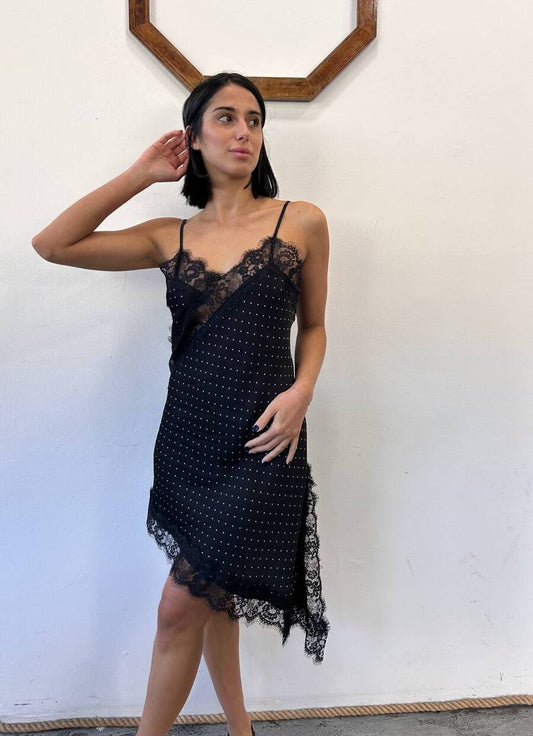 Abito in viscosa a pois Lumea