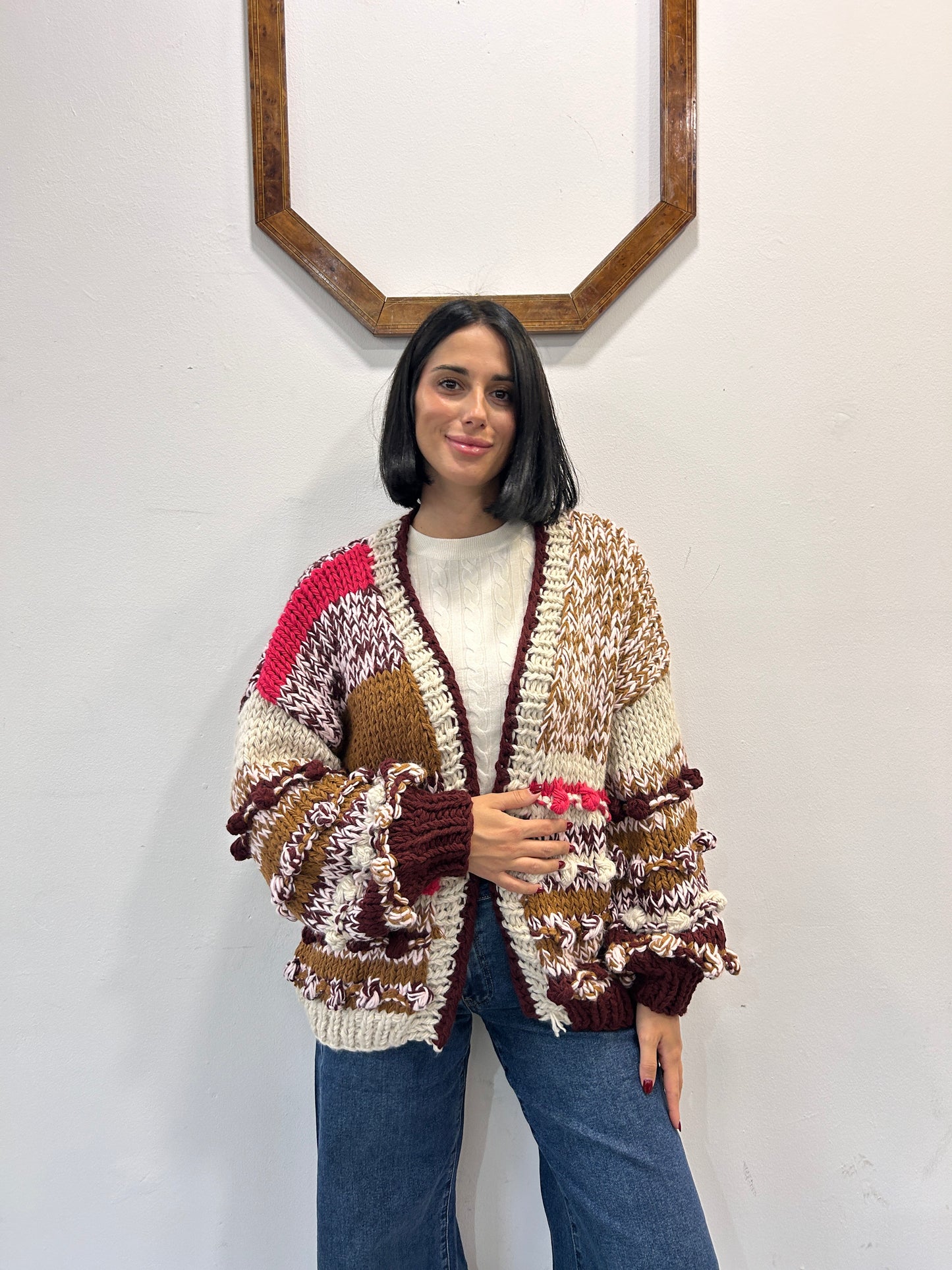 Maxi cardigan in maglia Stella