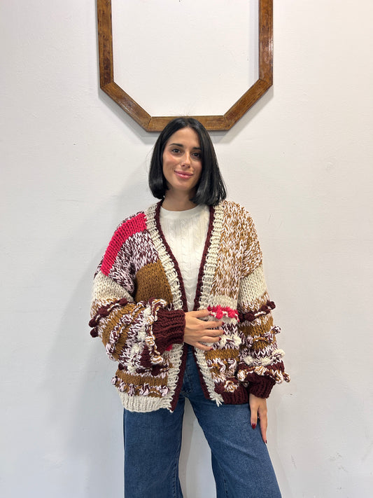 Maxi cardigan in maglia Stella