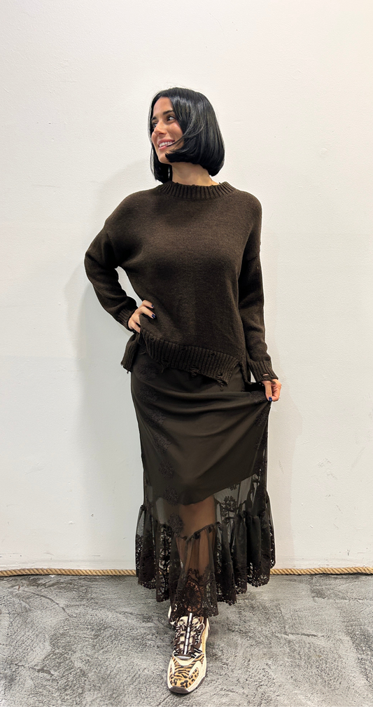 Gonna lunga in pizzo Rovena