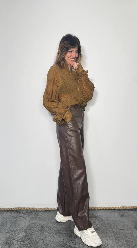 Pantaloni in similpelle Sol