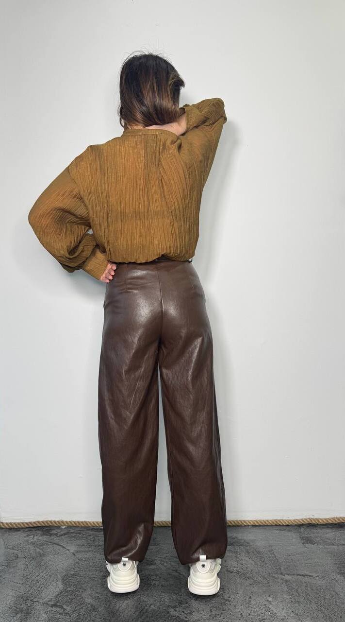 Pantaloni in similpelle Sol