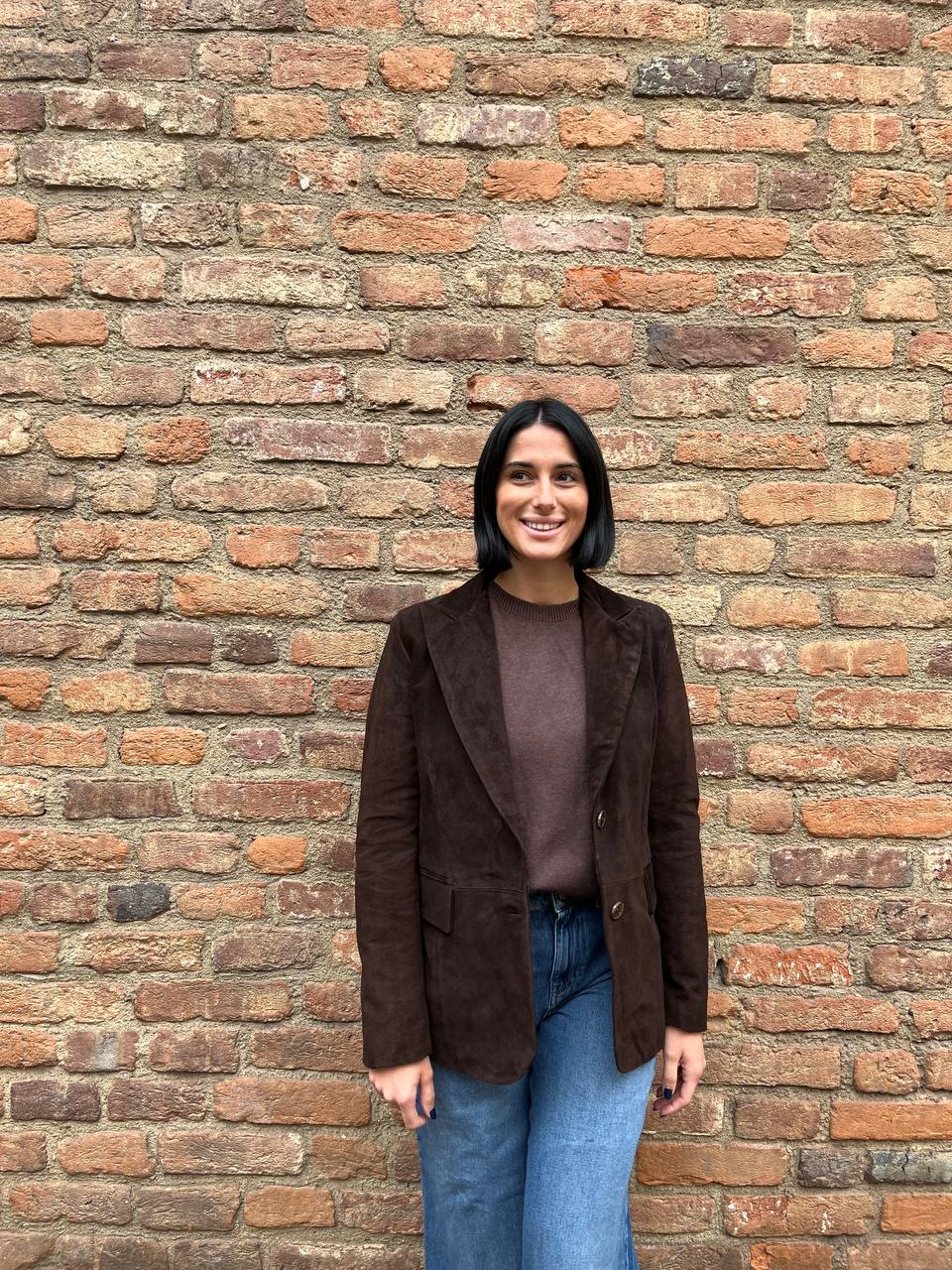 Giacca in crosta due bottoni Avenia