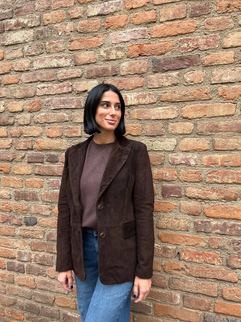 Giacca in crosta due bottoni Avenia