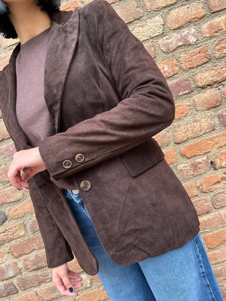 Giacca in crosta due bottoni Avenia